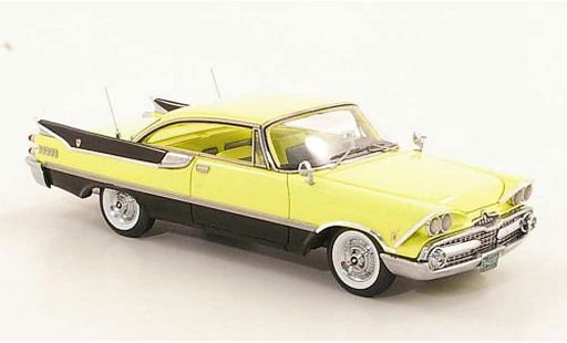 Dodge Custom Royal Lancer Coupe 1/43 Neo 2-Door Hardtop geel/zwart 1959 modelauto
