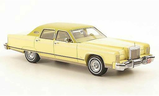 Lincoln Continental 1977 1/43 Neo geel/groen modelauto
