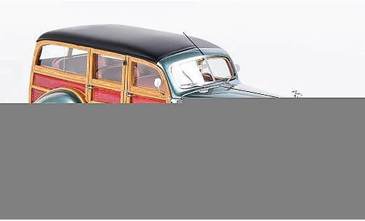 Packard 110 Deluxe Wagon 1/43 Neo grijsgroen/Holzoptik 1941 modelauto
