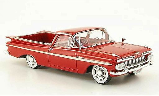 Chevrolet El Camino pickup 1/43 Neo rood 1959 modelauto