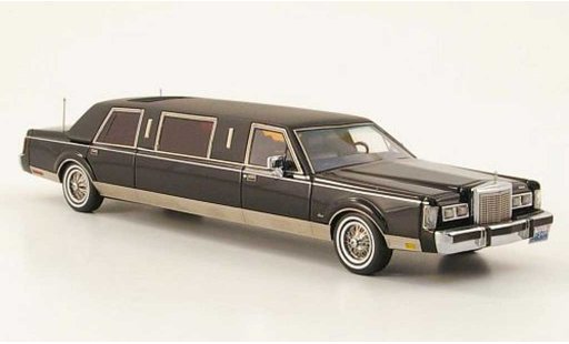Lincoln Town Car 1985 1/43 Neo Formal Stretch Sedan zwart/matzwart modelauto