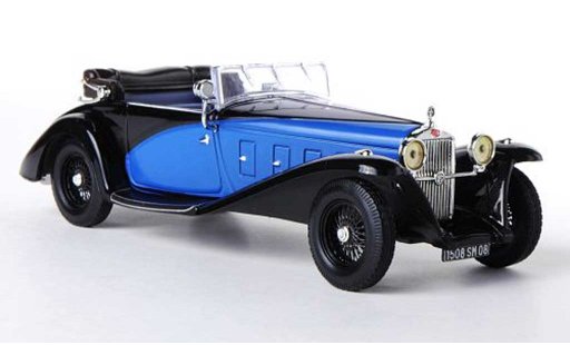 Delage D8SS Berline 1/43 IXO Fernadez & Darrin zwart/blauw 1932 modelauto
