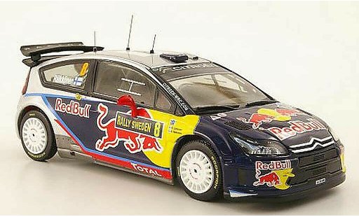 Citroen C4 WRC 2010 1/43 IXO No.8 Red Bull Rally Zweden modelauto