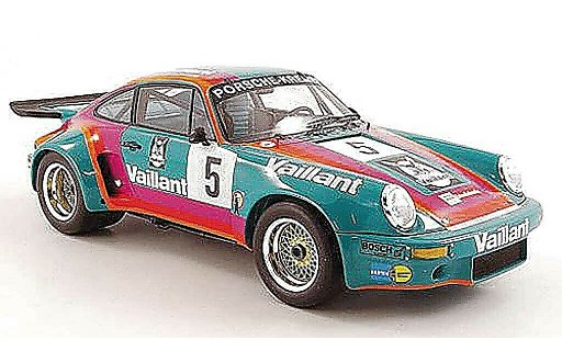 Porsche 911 RSR 1/18 Spark 3.0 No.5 Vaillant B.Wollek DRM 1975 modelauto
