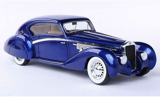 Delage D8-120 Cabriolet 1/43 Spark Letourneur blauw 1938 modelauto