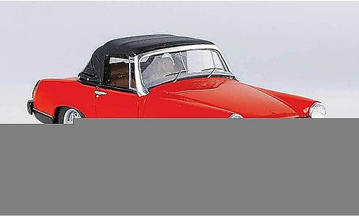 MG Midget 1974 1/43 Spark 1500 rood/zwart modelauto