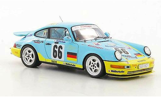 Porsche 911 RS 1/43 Spark 964 Carrera No.66 G.Spreng / F.Muller / S.Angelastri 24h Le Mans 1 modelauto