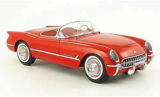 Chevrolet Corvette Convertible 1/18 Autoart C1 rood 1954 modelauto