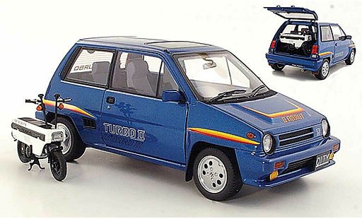 Honda City Turbo 1/18 Autoart II blauw 1983 modelauto