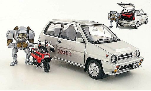 Honda City Turbo 1/18 Autoart II grijs metallic 1983 modelauto