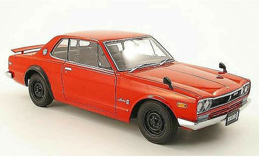 Nissan Skyline 2000 1/18 Autoart gt-r (kpgc 10) rood 1969 modelauto