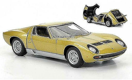 Lamborghini Miura SV 1/43 Autoart gold 1971 modelauto