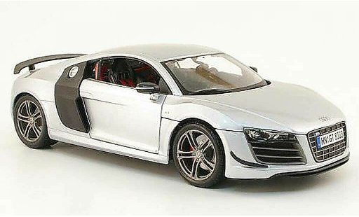 Audi R8 gt 1/18 Maisto grijs/carbon modelauto