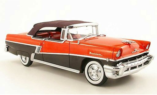Mercury Montclair Convertible 1/18 Sun Star cabriolet rood/zwart gesloten 1956 modelauto