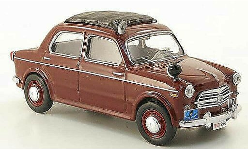 Fiat 1100 R 1/43 Rio rood Polizia Politie Italien 1957 modelauto