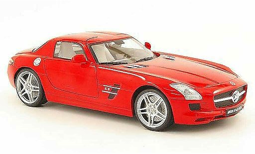 Mercedes SLS Coupe 1/18 Mondo Motors coupe amg rood modelauto