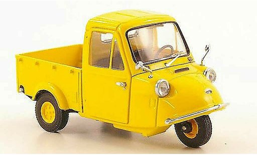 Daihatsu Tri-Mobile Fourgonnette 1/43 Ebbro geel 1959 modelauto