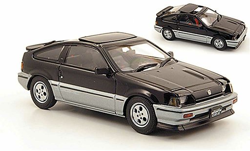 Honda CR-X Ballade 1/43 Ebbro Sports Si zwart/grijs 1984 modelauto