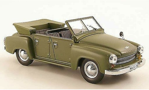 Wartburg 311 Kubel 1/43 IST Models 4 mat groen 1957 modelauto