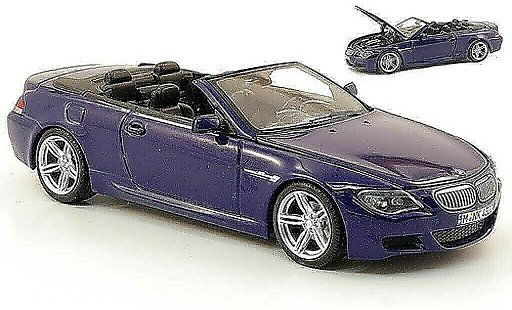 Bmw M6 Cabriolet 1/43 Kyosho E64 M blauw 2006 modelauto