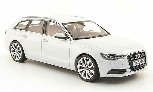 Audi A6 avant 1/43 Schuco (C7) grijs wit 2011 modelauto