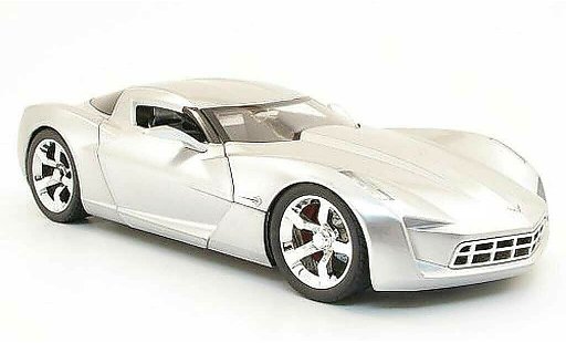 Chevrolet Corvette concept 1/18 Jada Toys C6 grijs metallic modelauto