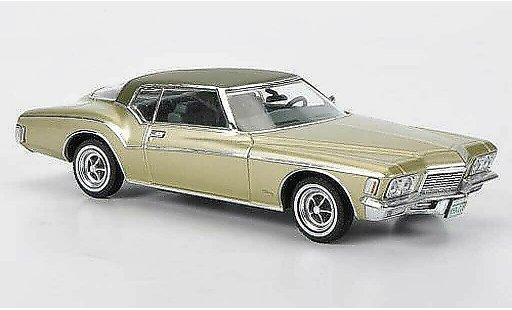 Buick Riviera Coupe 1/43 Premium X 1971 beige/mat groen modelauto