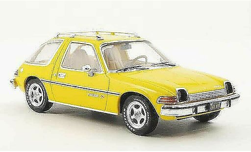 AMC Pacer x auto 1/43 Premium X geel 1975 modelauto
