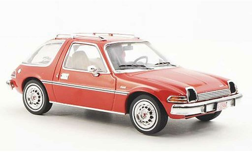 AMC Pacer berline 1/43 Premium X rood 1975 modelauto