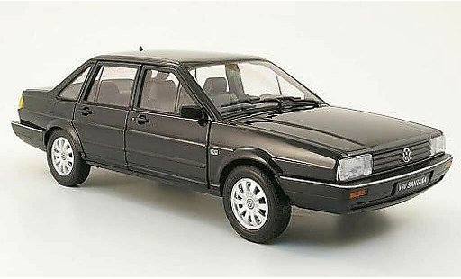 Volkswagen Santana Base 1/18 Welly zwart 1986 modelauto