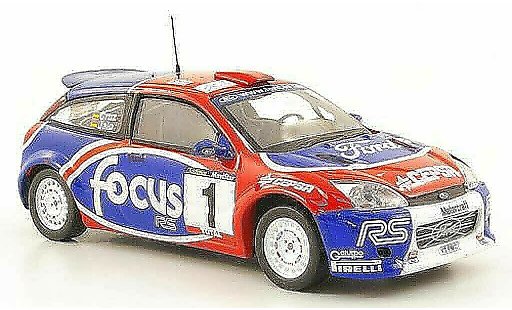 Ford Focus RS WRC 1/43 Hachette No1 Rally de Cangas del Narcea 2002 modelauto