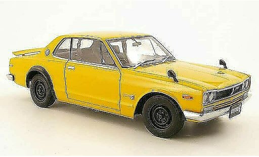 Nissan Skyline 2000 1/18 Autoart GTR (KPGC10) geel RHD 1969 modelauto