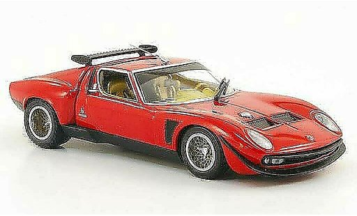 Lamborghini P400 Jota 1/43 Kyosho SVR rood modelauto