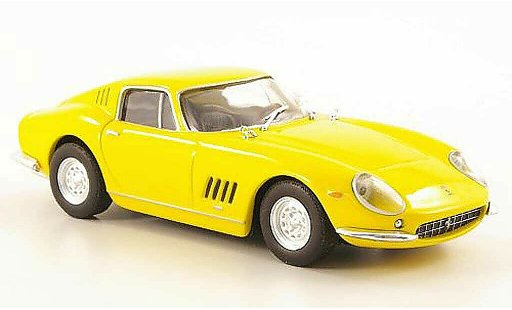 Ferrari 275 GTB/4 1/43 Hachette geel modelauto