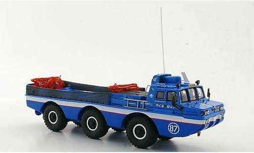 Zil 4906 Base 1/43 DIP Models Blue Bird Gelandefahrzeug avec Kran modelauto
