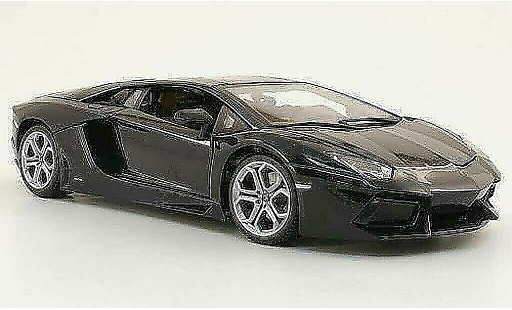 Lamborghini Aventador LP700-4 1/18 Burago zwart 2011 modelauto