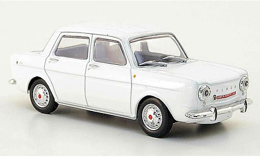 Abarth 1150 1963 1/43 Hachette Simca wit modelauto