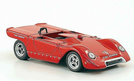 Abarth 1000 Biposto 1/43 Hachette Corsa rood 1970 modelauto