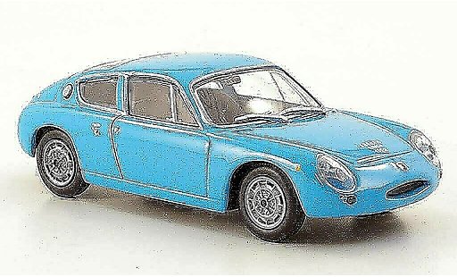 Abarth 1300 Simca GT 1/43 Hachette blauw 1962 modelauto