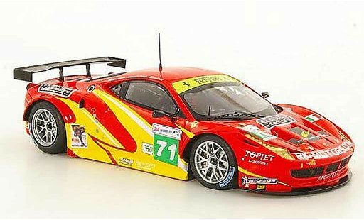Ferrari 458 Italia GT2 1/43 Fujimi No.71 Team AF Corse 24h Le Mans 2011 modelauto