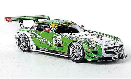 Mercedes SLS GT3 1/43 Schuco AMG No.22 Groenbene - MS Racing D.Sigacev / F.Stoll ADAC GT Masters-Saison 2011 modelauto