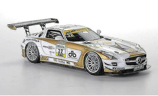 Mercedes SLS GT3 1/43 Schuco AMG No.32 Heico Motorsport D.Baumann / H.Proczyk ADAC GT Masters-Saison 2011 modelauto