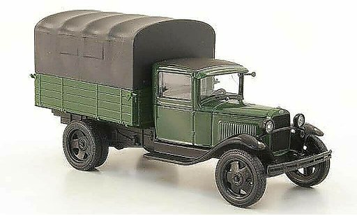 Gaz AA Pritsche 1/43 Nash Avtoprom laadbak groen avec grijser Plane modelauto