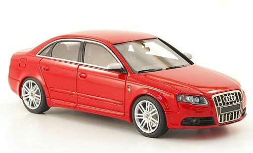 Audi S4 berline 1/43 Look Smart rood modelauto