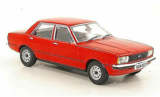 Ford Cortina 1.6L 1/43 Vanguards MkIV rood RHD modelauto
