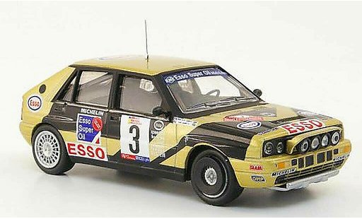 Lancia Delta HF Integrale 1/43 Hachette No.3 Esso Rally Vinho de Madeira 1989 modelauto
