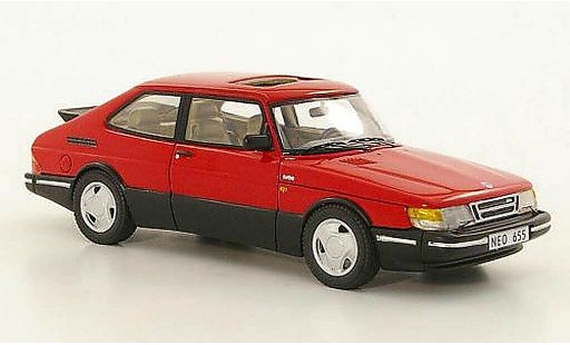 Saab 900 Turbo 1/43 Neo 16S Aero rood 1992 modelauto