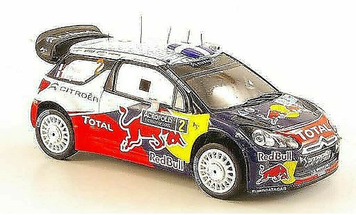 DS Automobiles DS3 WRC 2011 1/43 Spark No.2 Red Bull Rally Acropolis modelauto