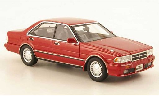 Nissan Cedric Y31 Gran Turismo SV 1/43 Hi Story () rood RHD 1989 modelauto