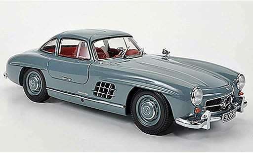 Mercedes 300 Base 1/18 Minichamps (W198 l) grijs 1954 modelauto